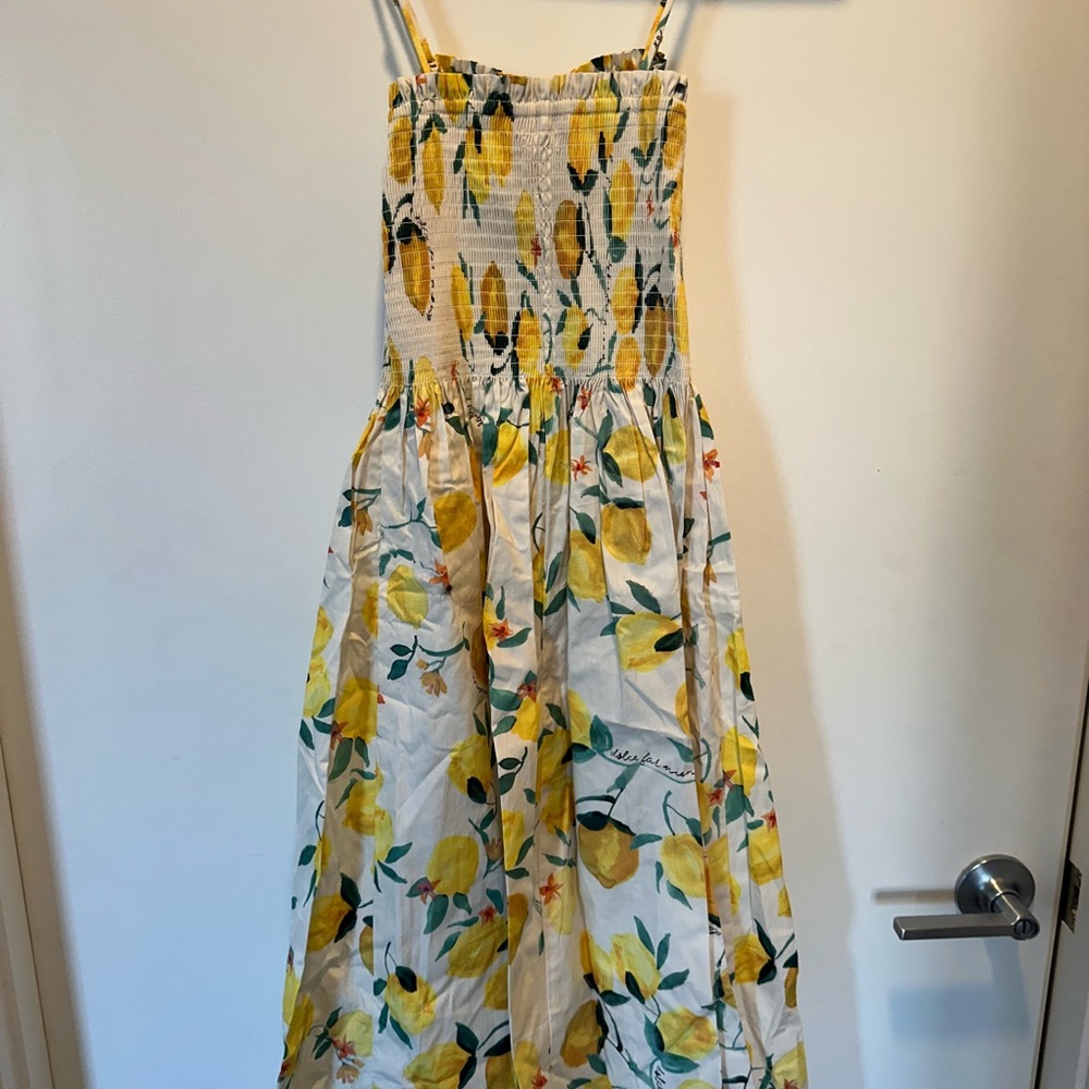 Floral Sundress with Yellow and Green Accents